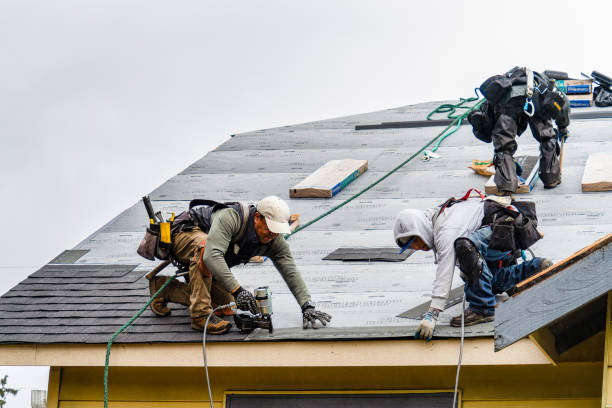 Professional Flat Roof Repair technician working in Brentwood, MO